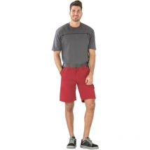 Planam Highline Shorts Rot/schiefer/schwarz Xxxl