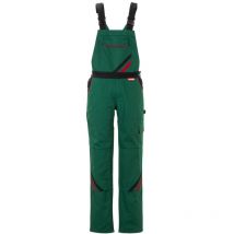 Planam Highline Damen Latzhose Grün/schwarz/rot 44