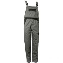Arbeitshose Latzhose Tristep Grau/schwarz Größe 52