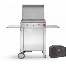 Plancha Planet - gaz - chef 55 Lisse + Chariot Fermé + Couvercle + Housse planet