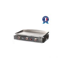 Plancha Tonio - Plancha de asar a gas lagoa 3 quemadores - Placa y mueble de acero inoxidable - LG23F
