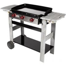 Somagic - Plancha de asar a gas san sebastian 3 quemadores 8kW