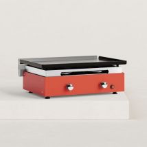 Verycook - Plancha gaz Créative 2 feux acier émaillé