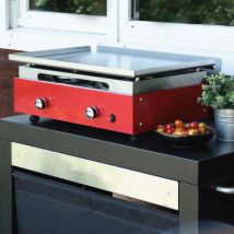 Verycook - Plancha gaz Créative 2 feux inox