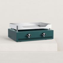 Plancha gaz Excellence 2 feux chrome dur 6 à 8 pers. Piezo mécanique double (intégré aux boutons) 2 brûleurs (en forme de h) Verycook
