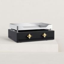 Plancha gaz Excellence 2 feux chrome dur 6 à 8 pers. Piezo mécanique double (intégré aux boutons) 2 brûleurs (en forme de h) Verycook