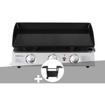 Jardideco - Plancha gaz Prato 3 brûleurs + Chariot