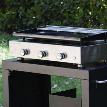 Verycook - Plancha gaz Simplicity 3 feux émaillée