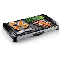 Prodiytools - plancha grill electrica 60X35 triple capa ceramica antiadherente doble zona salida de grasas cocina saludable