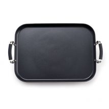 Bergner - Plancha teppanyaki 32x23cm aluminio forjado inducción - Cromado
