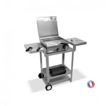 Neo E420-1800W – Paquete completo de plancha eléctrica eléctrica con accesorios – Inox – Termostato ajustable – 5 personas – Made In France – 42 x 43