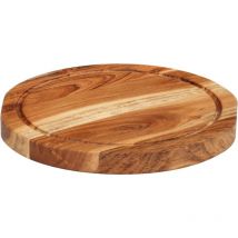Planche à découper Ø25x2,5 cm bois d'acacia massif
