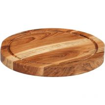 Planche à découper Ø25x2,5 cm bois d'acacia massif vidaXL