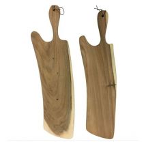 Woodflooring - Planche a decouper bois massif Swing l 200 x 800 mm ideale pour presenter vos aperos de maniere originale et elegante ou presenter