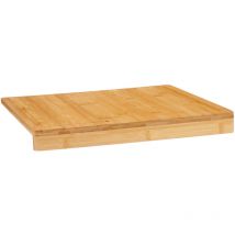 Planche à découper en bambou avec rebord, 43 x 33 x 4,3 cm