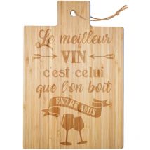 Planche à découper Le Meilleur vin en bambou alimentaire