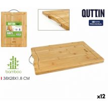 Planche à découper Quttin bambou 38 x 28 x 1,8 cm (12 pièces)