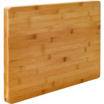 Planche à Découper xl en Bambou 50x35x3 cm Grande Tableau en Bois
