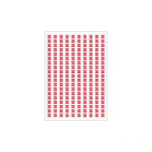 Planche A4 de 190 pictos en 10 x 10 mm Commande de desenfumage pour plan d'évacuation