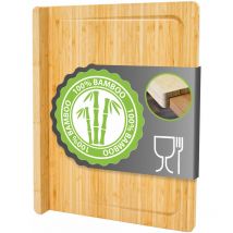 Dunedesign - Planche à découper Anti-dérapante avec Rebord - 44x34x2 Planche en Bois Cuisine