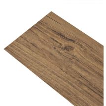 Inlife Planche de plancher pvc autoadhésif 5,02 m² 2 mm Marron noyer