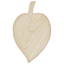 Planche de service forme de feuille en bois massif