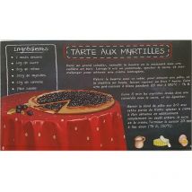 Planche en verre à découper Recette Myrtilles