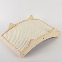 Planche à gratter pour chat à double usage Fun Flat Large High Density Cat Scratching Board Non-Flake Cat Leisure Toys Claw Polisher 58×28.8×12.5cm