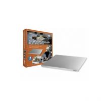 Planche à pâtisserie Planche à découper en acier inoxydable 49x47 cm avec antidérapant et bord, épaisseur 1 mm Fabriqué en Italie Qualité