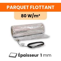 Sud Rayonnement - Trame chauffante électrique Ignis en aluminium 80 W/m² pose sous bois pvc stratifié - 1.25 m²