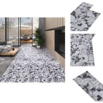 Planches de plancher pvc 5,02 m² 2 mm Autoadhésif Motif de gris - Carrelage Pvc - Planchers Pvc - Revêtement De Sol Pvc - Carreau Pvc - Dallette Pvc