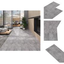 Planches de plancher pvc Non auto-adhésif 5,26 m²Marron ciment - Planches Pvc - Carrelage Pvc - Sol Pvc - Revêtement De Sol - Plancher Facile