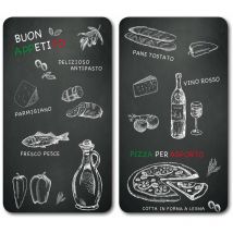 Lave-verres résistants à la chaleur, ensemble de 2 sous-verres en verre