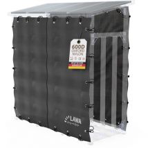 Lawa Living And Lifestyle - Plane Kaminholzregal 2er Set Abdeckung Feuerholzregal 182x177cm und 182x164cm mit Reißverschluss