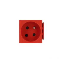 Planet Wattohm - 49046 - Kanalsteckdose 2P+E 16A 250V Gegenübergestellt mit Kodierung - Anschluss. Auto. -Logix