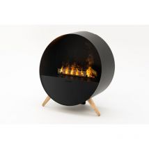 Planika - Misty - cheminée électrique autoportante avec vapeur - effet de flamme 3D, télécommande, humidificateur d'air, set d'huiles d'aromathérapie