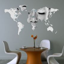 Montefioredesign - Planisfero da parete woman