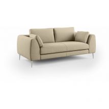 Plano Canapé moderne en microfibre technique détachable T11 216 cm beige