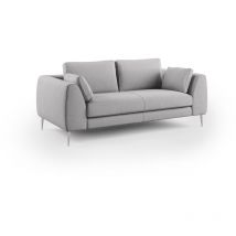 Plano modernes Sofa aus abwaschbarer technischer Mikrofaser T11 216 cm grau
