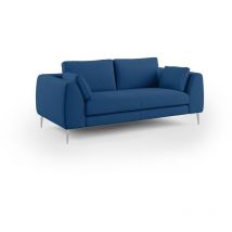 Divani.store - Plano Modernes Sofa Aus Abwaschbarer Technischer Mikrofaser T11 176 Cm Blau
