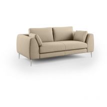 Divani.store - Plano Sofá moderno en microfibra técnica desmontable 196 cm Taupe