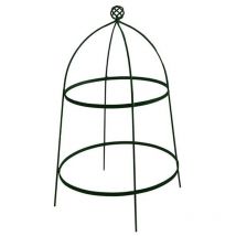 Garden Pride - Plant Cloche Plant Support - Plastic Coated in Black - Single