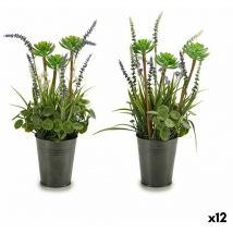 Planta Decorativa Lavanda Metal Plástico 13 x 40 x 13 cm (12 Unidades) - Ibergarden