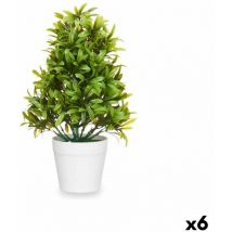 Planta Decorativa Plástico 18 x 35 x 16 cm (6 Unidades) - Ibergarden