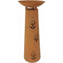 Harms - Bol de plantation extérieur fleurs terrasse pilier rouille optique balcon terrasse décoration flammes