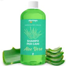 Shampoo Per Cani All'aloe Vera 1l Shampoo Per Cani Per Pelli Sensibili E Dermatiti Azione Anti-irritazione Senza Allergeni, Senza Parabeni, 100% Vegan