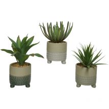 Plante artificielle avec pot 9,5x9,5x20hcm