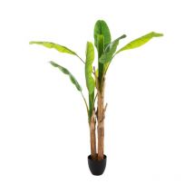 Plante Artificielle 'Bananier Double' 160cm Vert