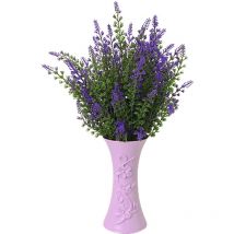 Plante artificielle décorative fraîche à 5 fourches, fausse lavande élégante, fleur de mariage, fournitures de vacances