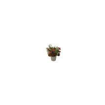 Plante artificielle en plastique rouge cm18x18h28